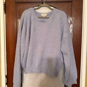 Soft Blue Crew Neck Sweater